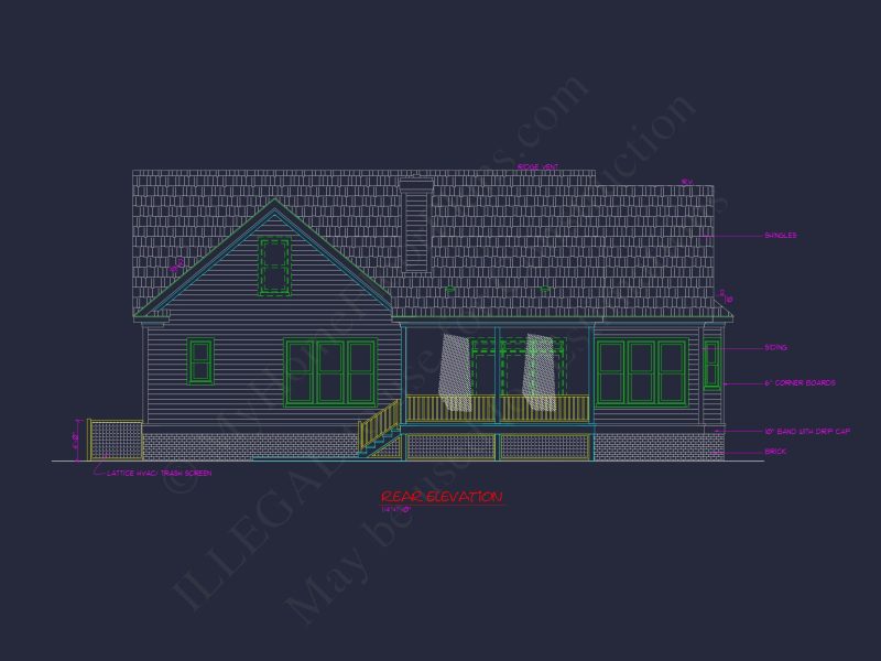 Spacious house Design with Floor Plan, CAD & Blueprint