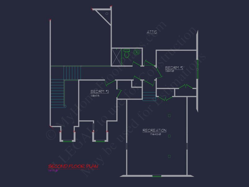 Spacious house Design with Floor Plan, CAD & Blueprint