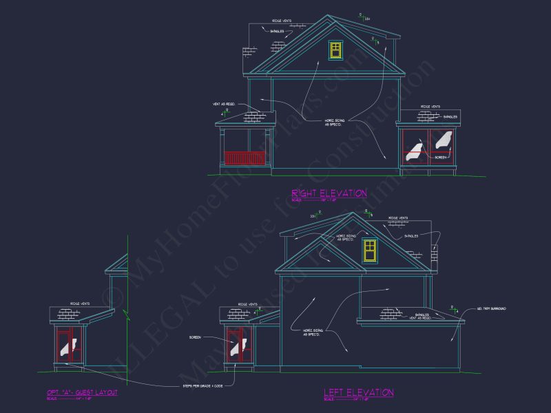 Spacious house Design with Floor Plan, CAD, and Features