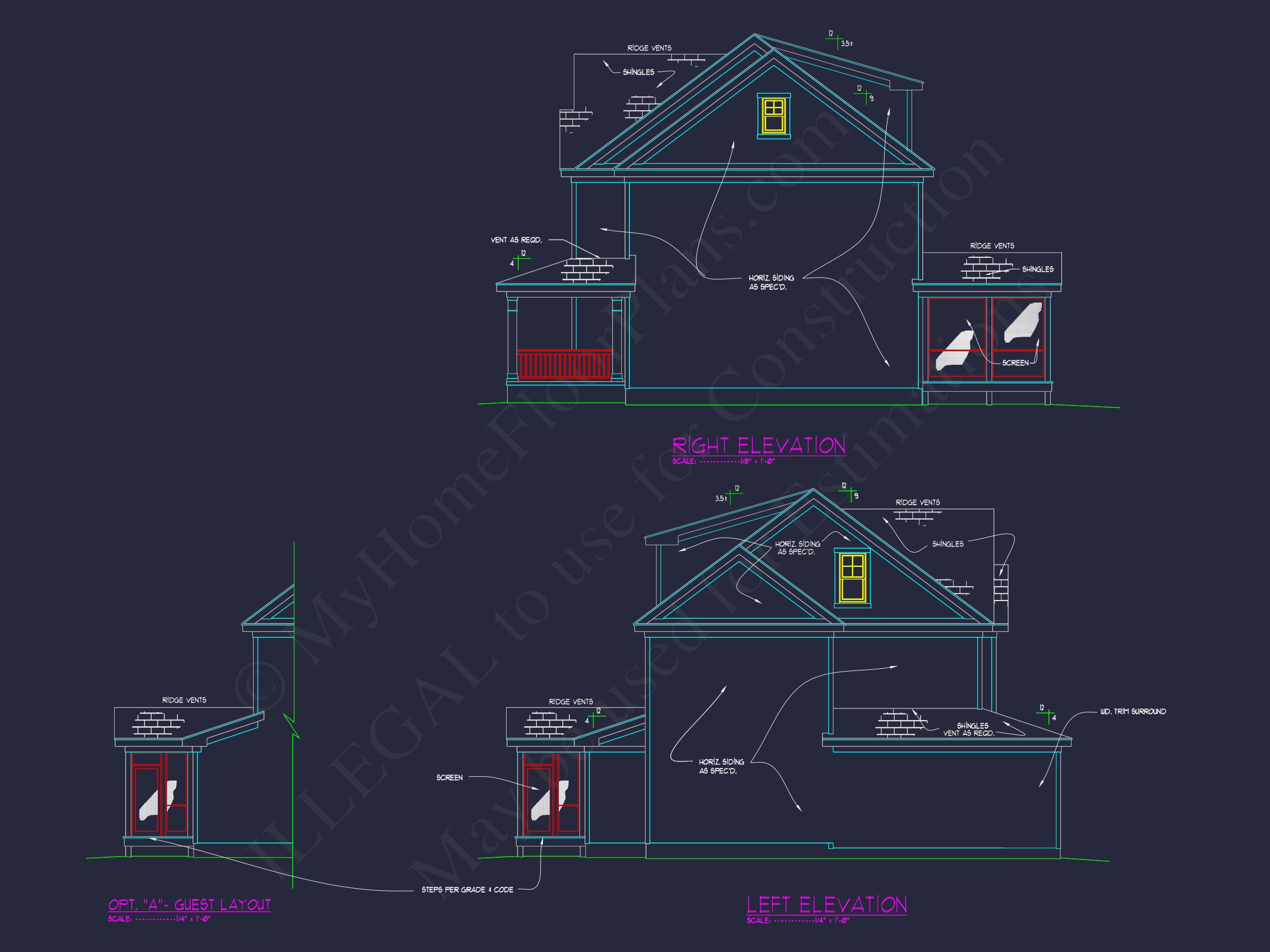 Spacious house Design with Floor Plan,CAD,and Features