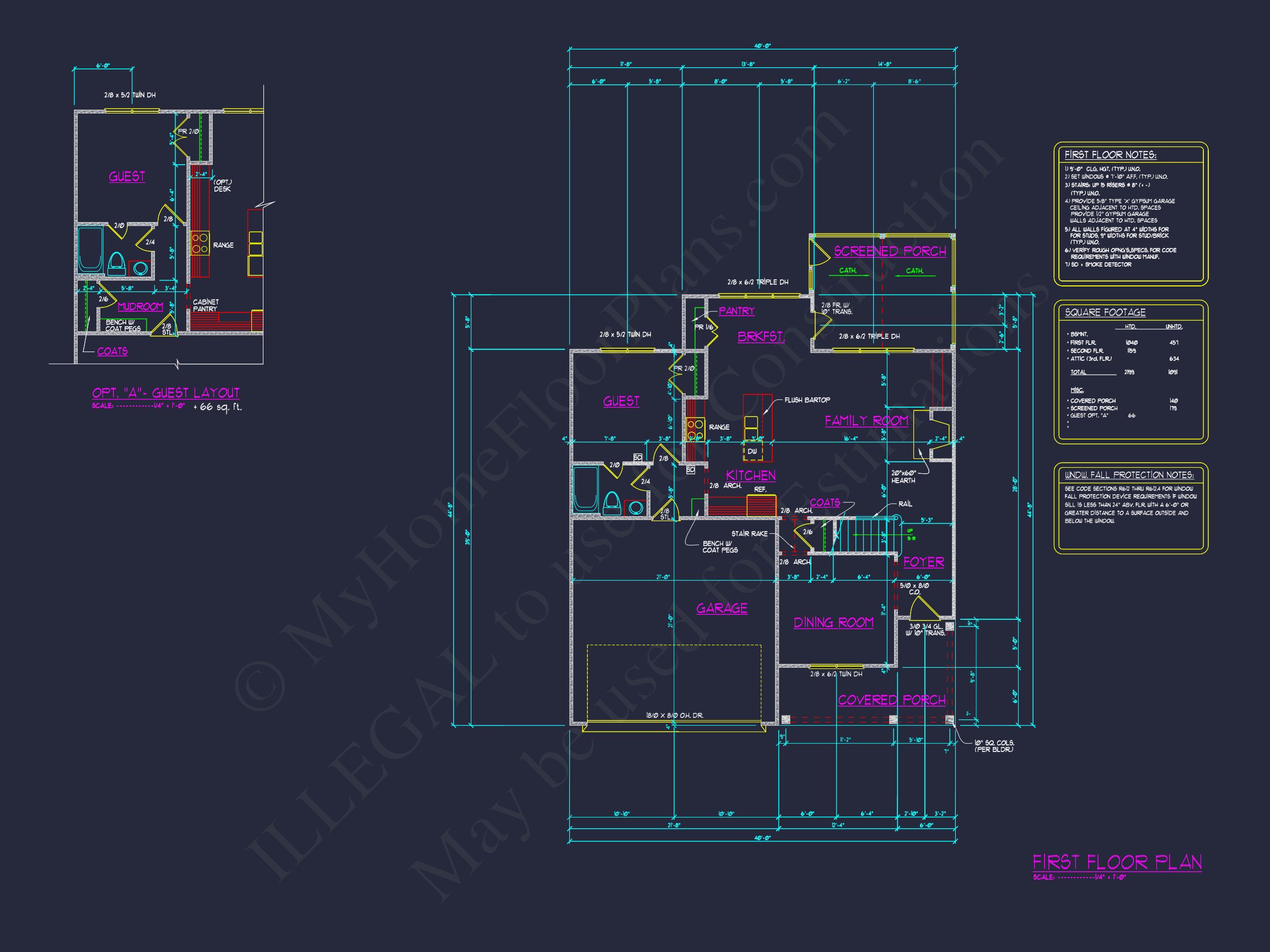 Spacious house Design with Floor Plan,CAD,and Features