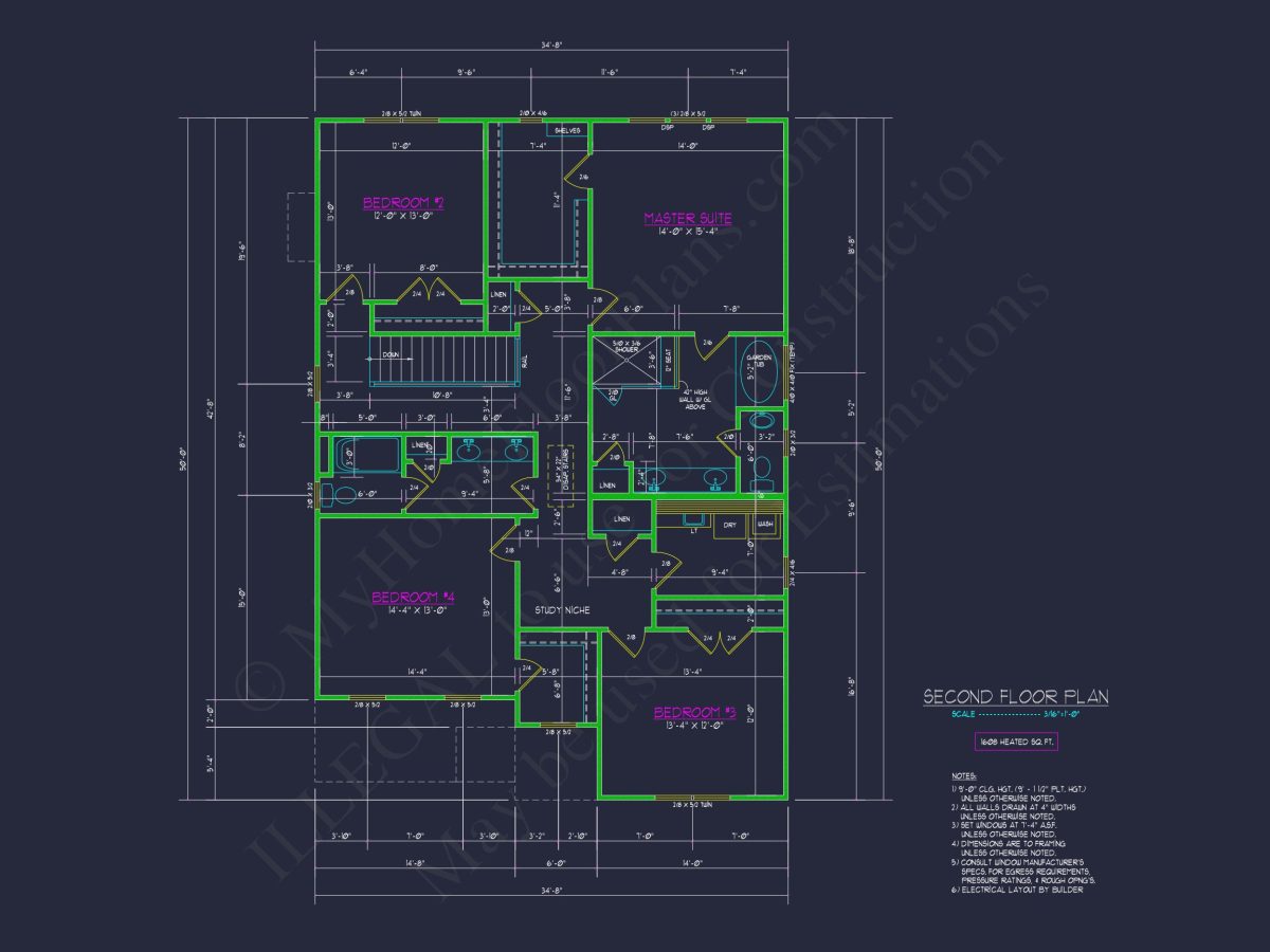 Spacious house Designs with Floor Plan CAD for Modern Living