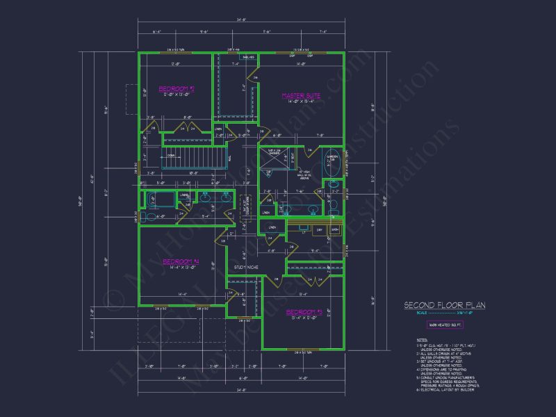 Spacious house Designs with Floor Plan CAD for Modern Living