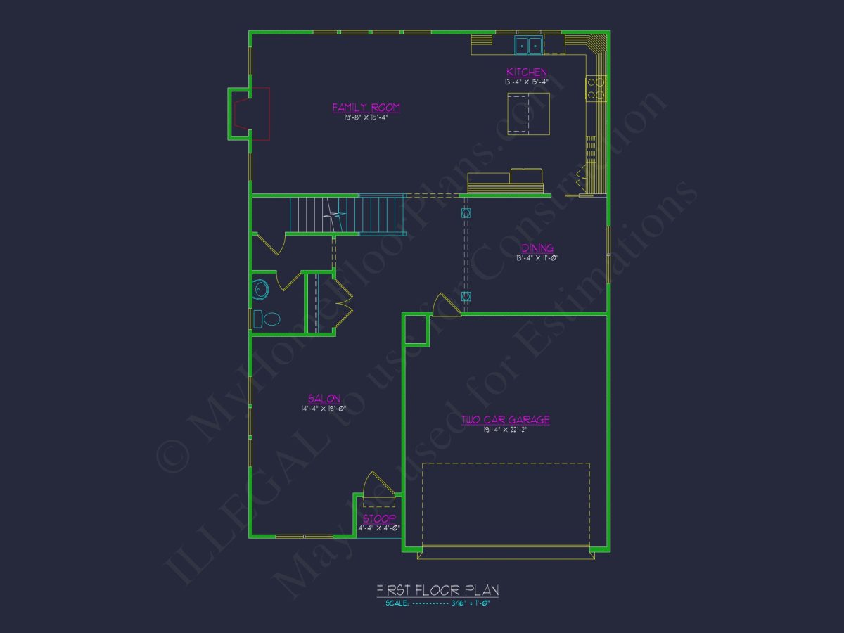 Spacious house Designs with Floor Plan CAD for Modern Living