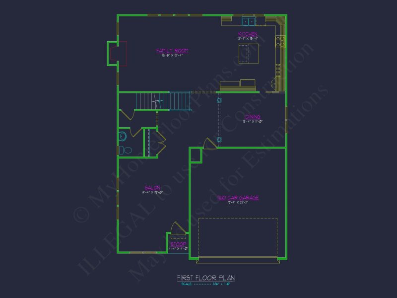 Spacious house Designs with Floor Plan CAD for Modern Living