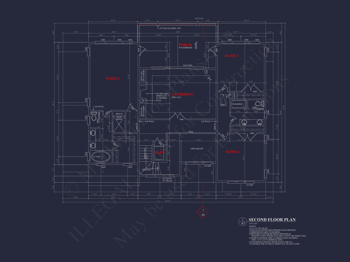 Spacious house Floor Plan: 2-Story Architectural Design with CAD Blueprint