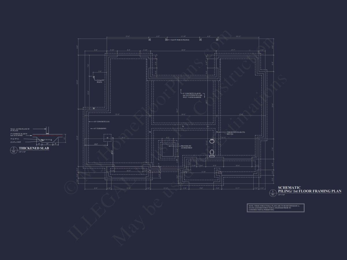 Spacious house Floor Plan: 2-Story Architectural Design with CAD Blueprint