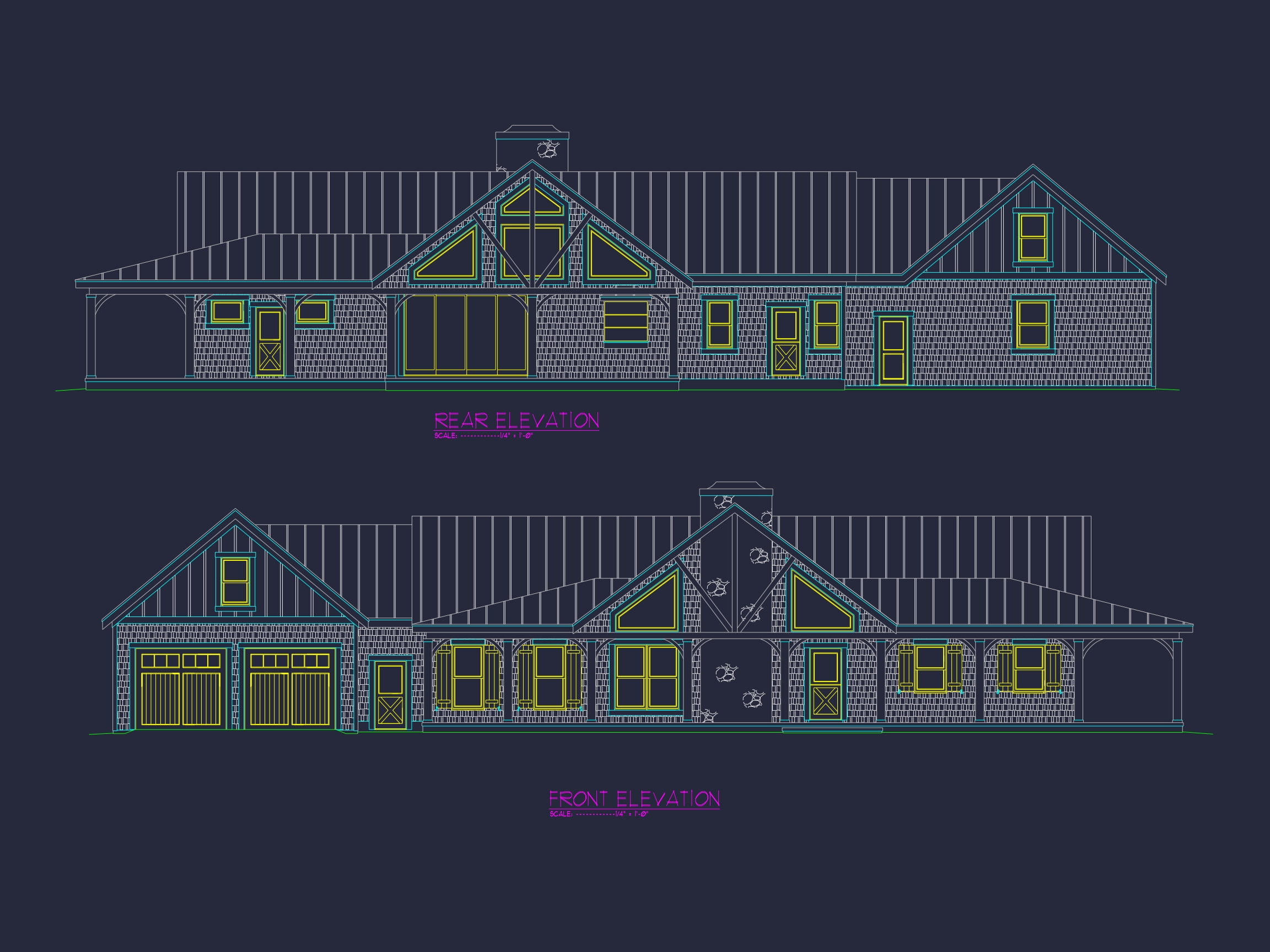 Spacious Home Floor Plan: Blueprint CAD Designs for Dream Architecture