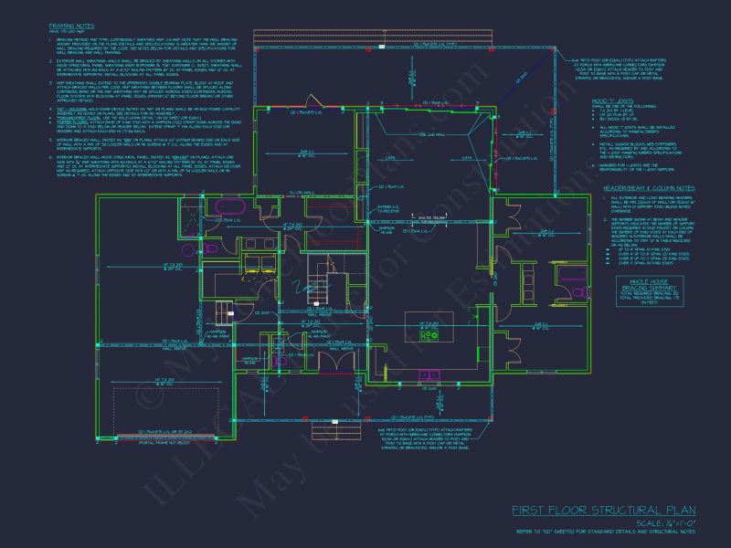 Spacious house Floor Plan with 1.5 Stories, CAD Blueprints