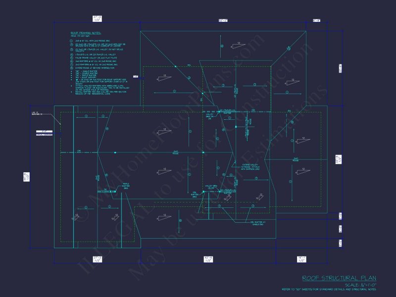 Spacious house Floor Plan with 1.5 Stories, CAD Blueprints