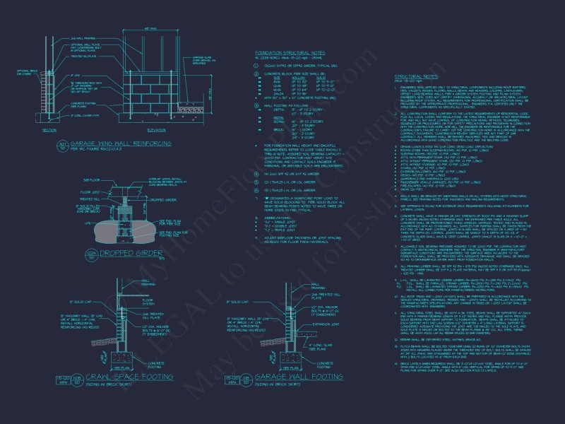 Spacious house Floor Plan with 1.5 Stories, CAD Blueprints