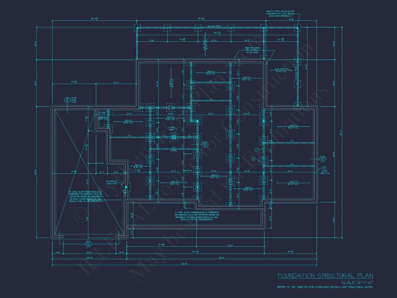 Spacious house Floor Plan with 1.5 Stories, CAD Blueprints