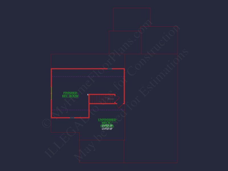 Spacious house Floor Plan with 4 Bedrooms & CAD Designs