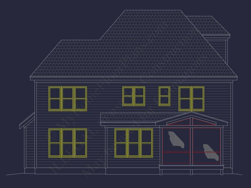 Spacious house Floor Plan with Architectural Designs and CAD