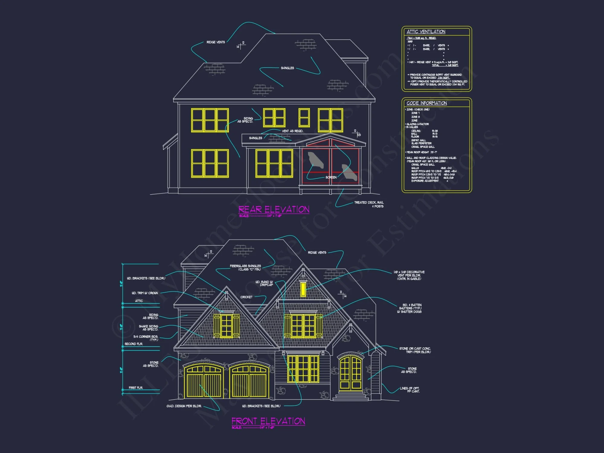 Spacious house Floor Plan with Architectural Designs and CAD