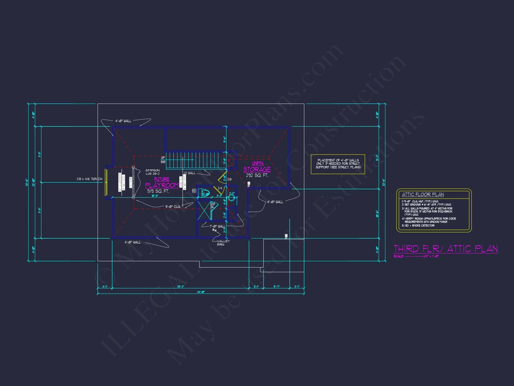 Spacious house Floor Plan with Architectural Designs and CAD