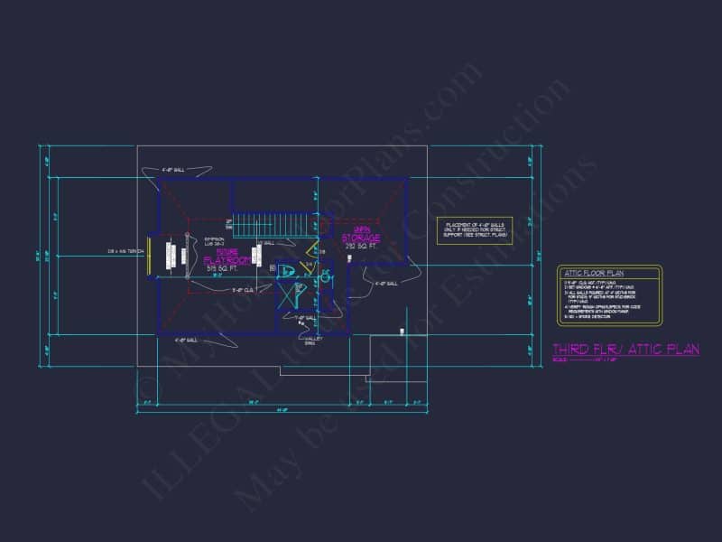 Spacious house Floor Plan with Architectural Designs and CAD