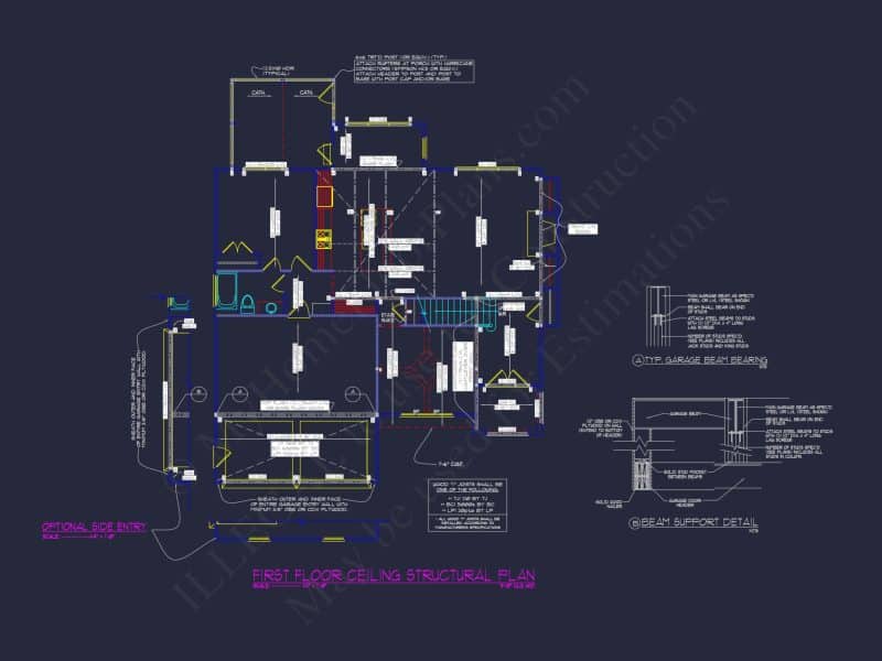 Spacious house Floor Plan with Architectural Designs and CAD