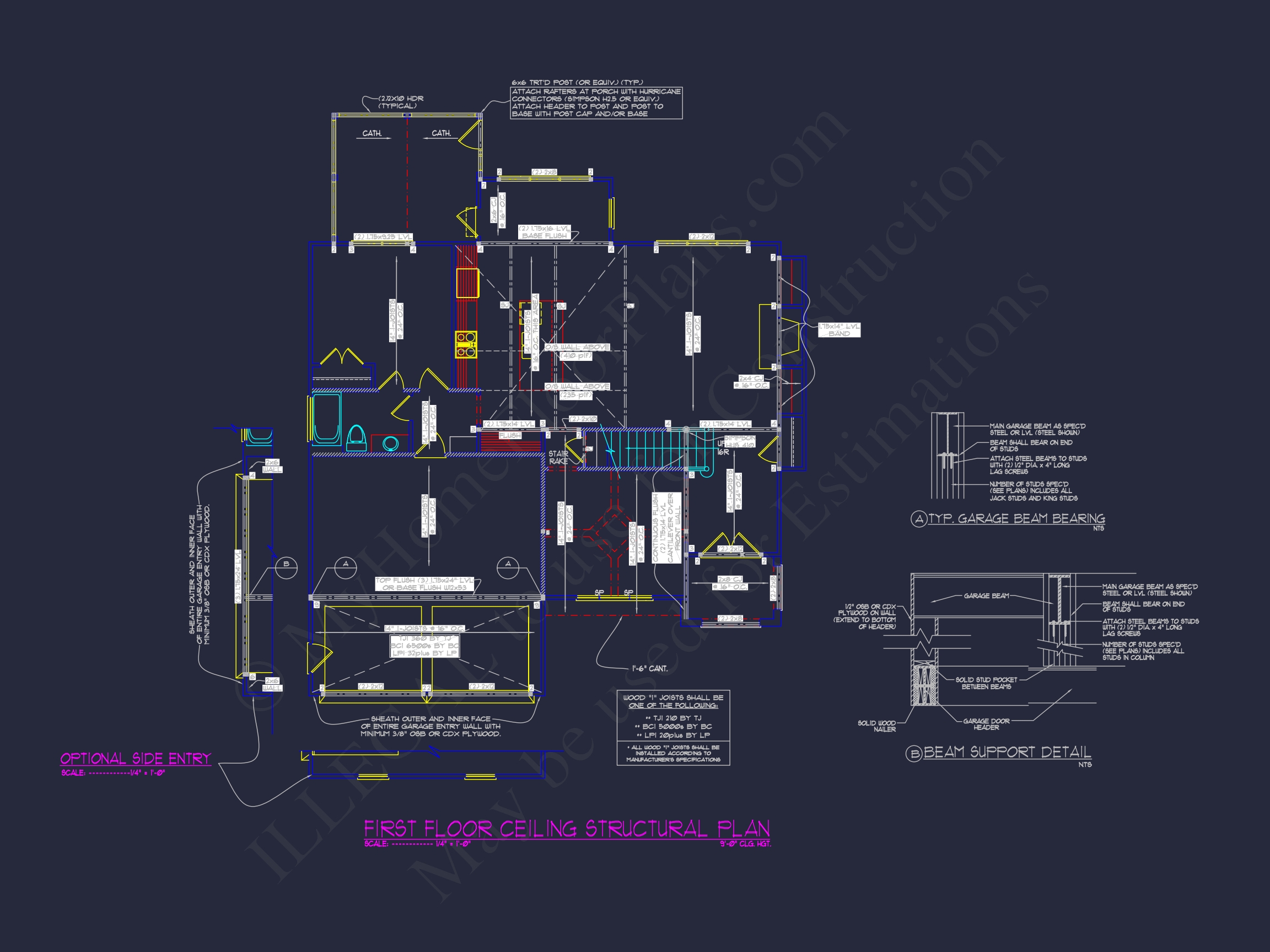 Spacious Home Floor Plan with Architectural Designs and CAD