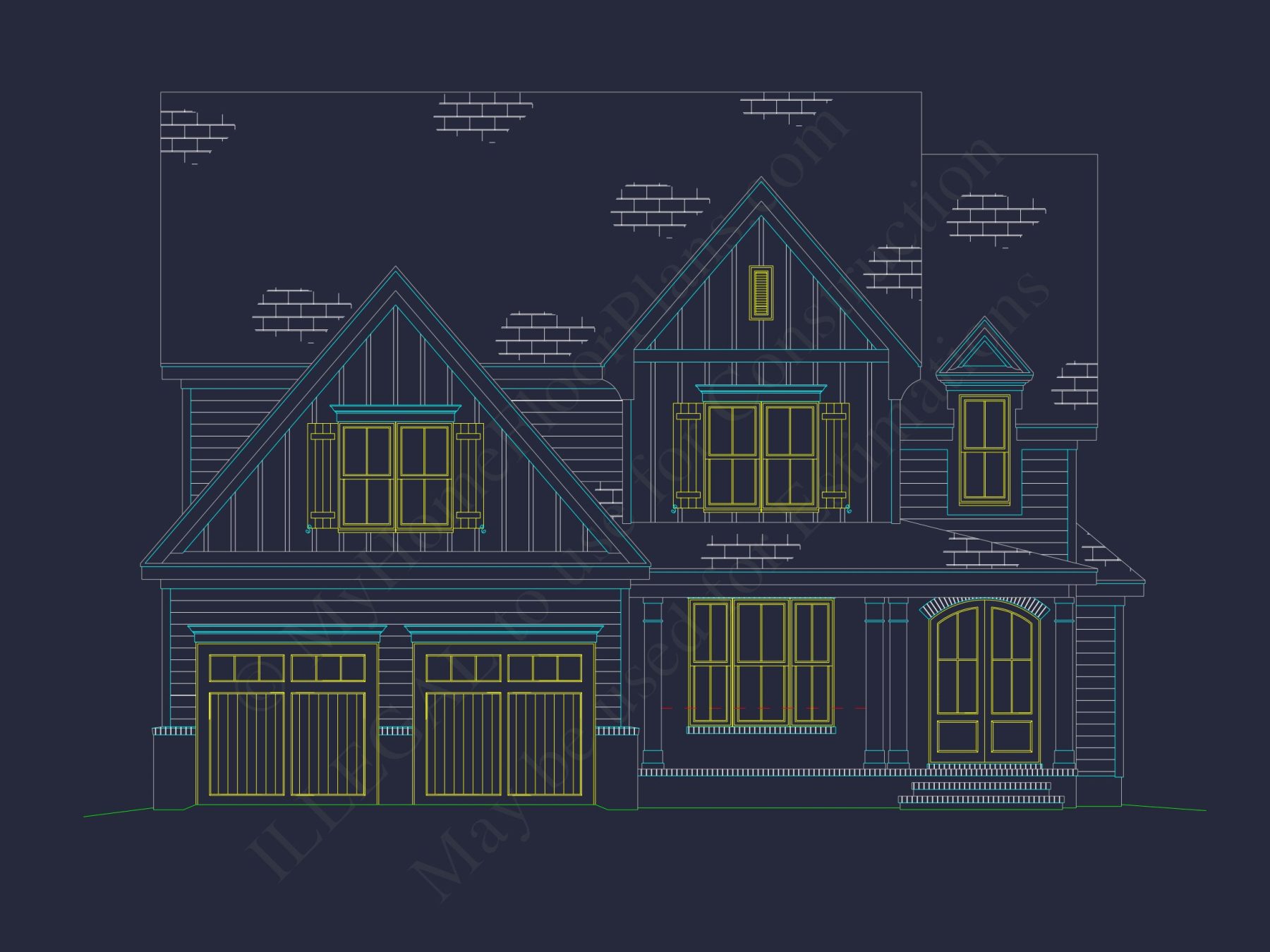 Spacious house Floor Plan with Blueprint & Modern Designs