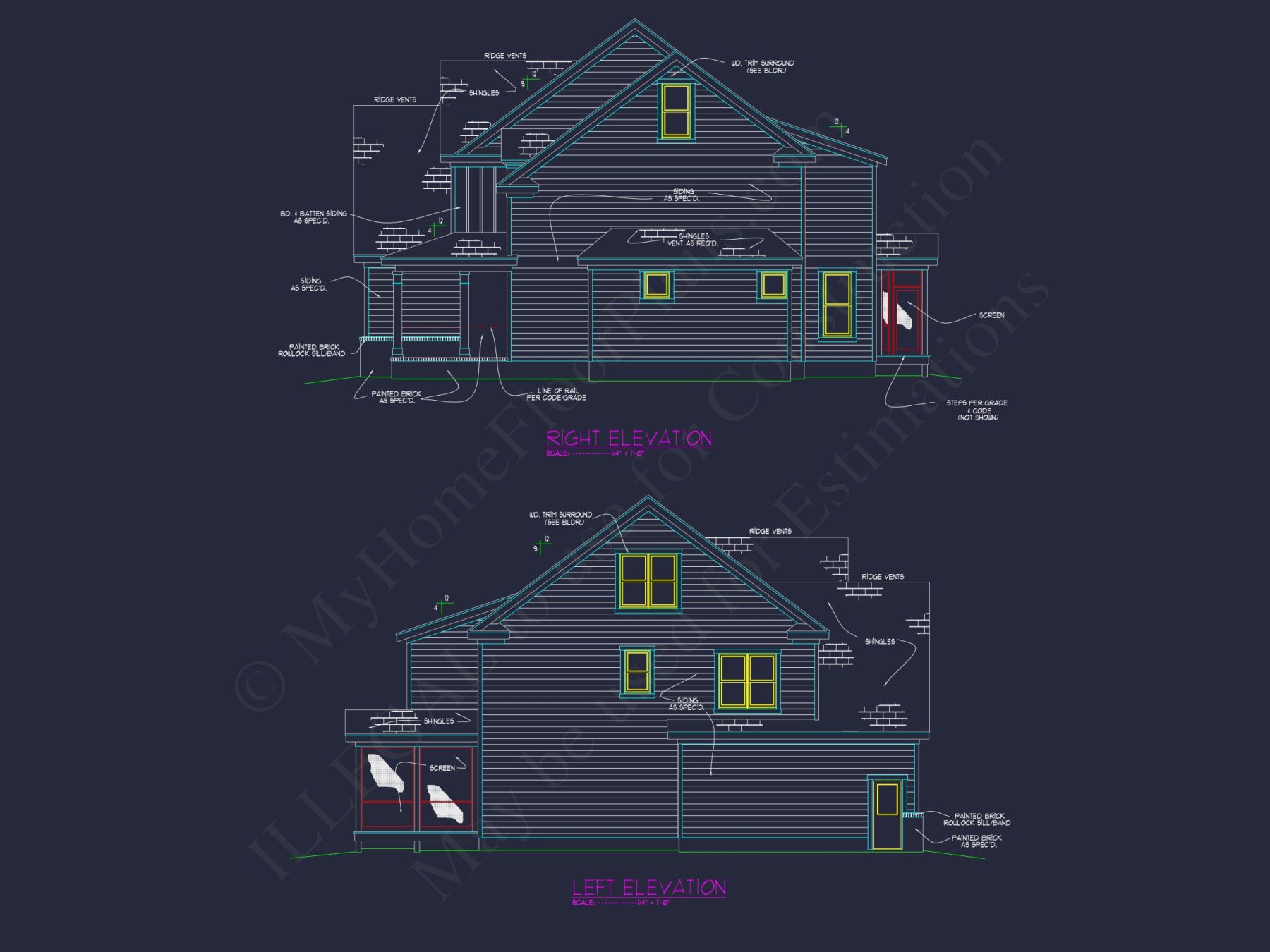 Spacious house Floor Plan with Blueprint & Modern Designs