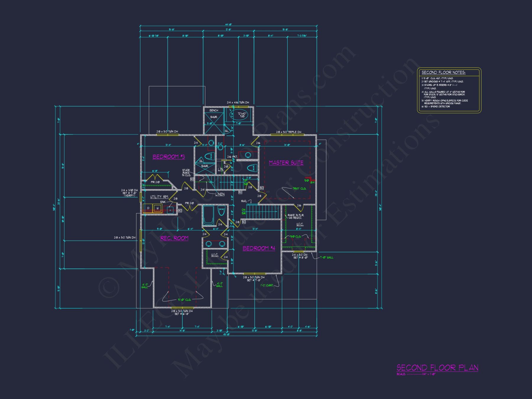 Spacious house Floor Plan with Blueprint & Modern Designs