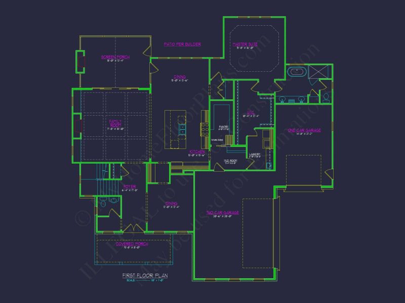 Spacious house Floor Plan with CAD Designs and 2-Story Blueprint