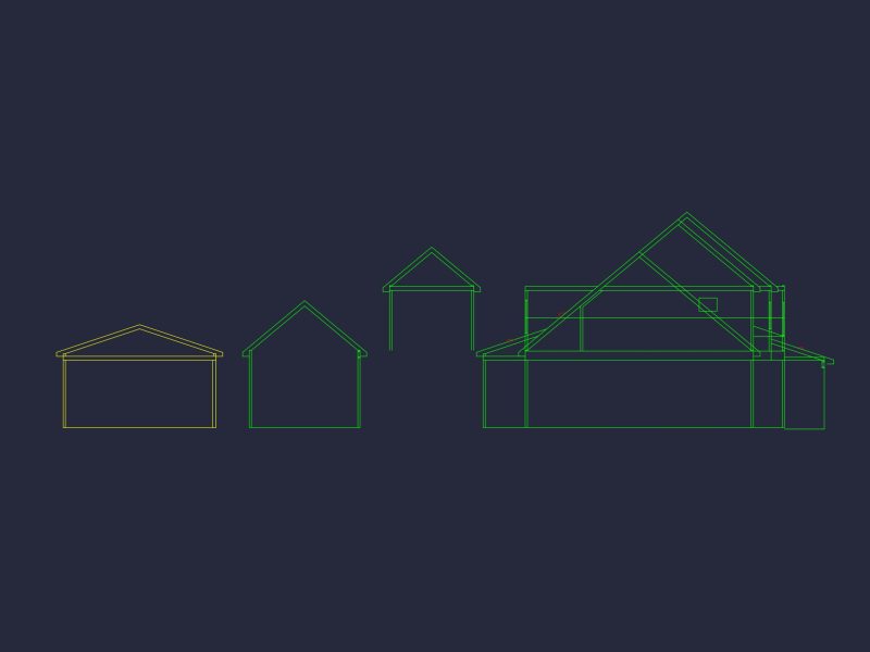 Spacious house Floor Plan with CAD Layout, Architecture Designs