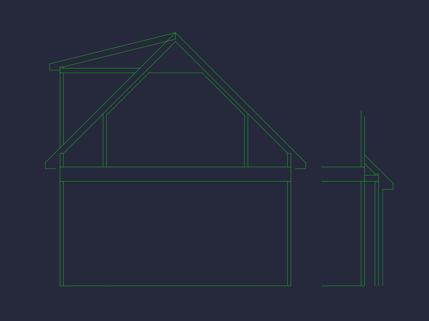 Spacious house Floor Plan with CAD Layout, Architecture Designs