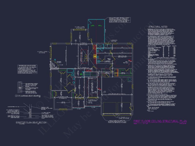 Spacious house Plan: CAD Blueprint with Elegant Designs
