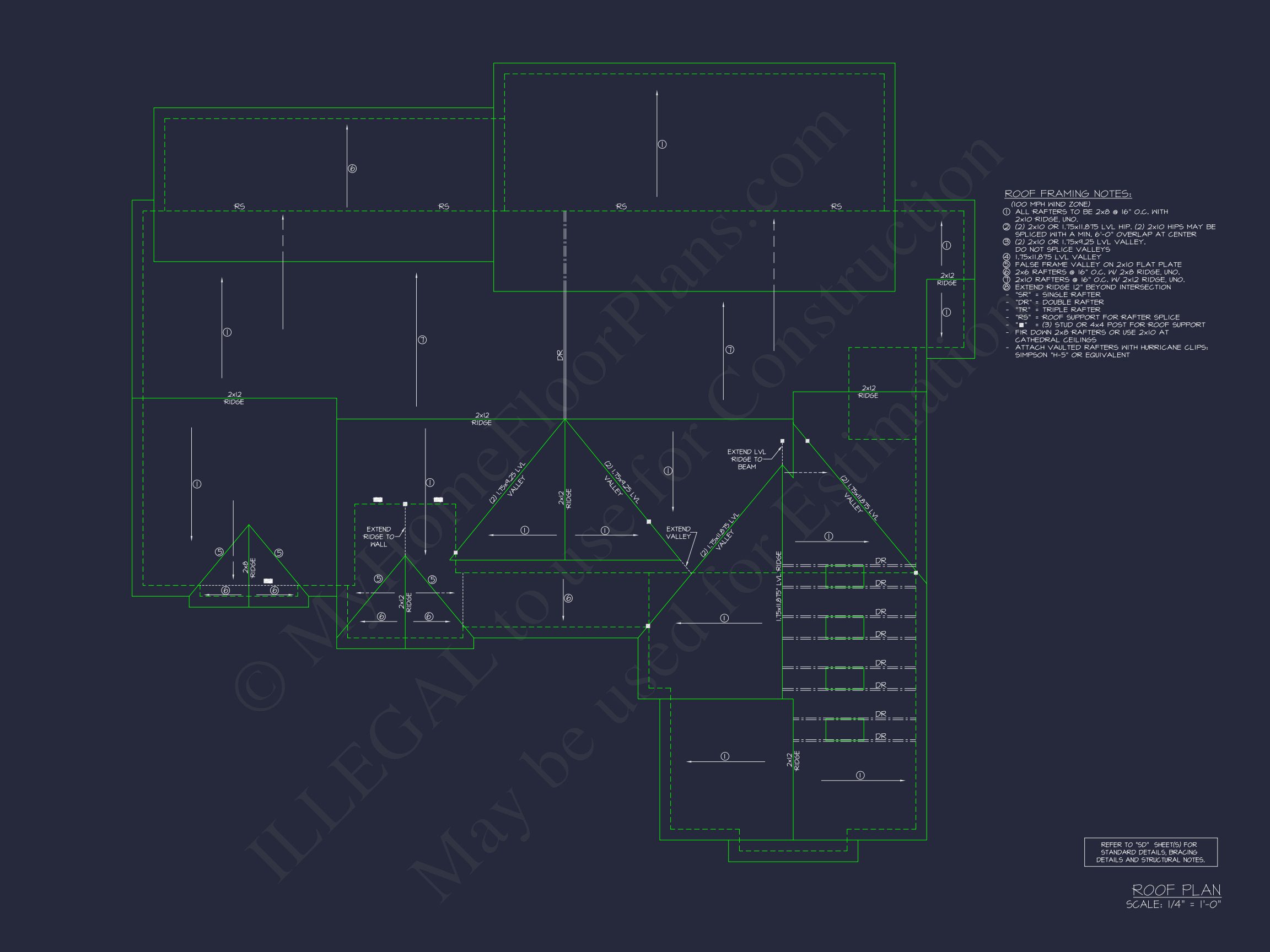 Spacious house Plan: Floor & Blueprint Designs with CAD