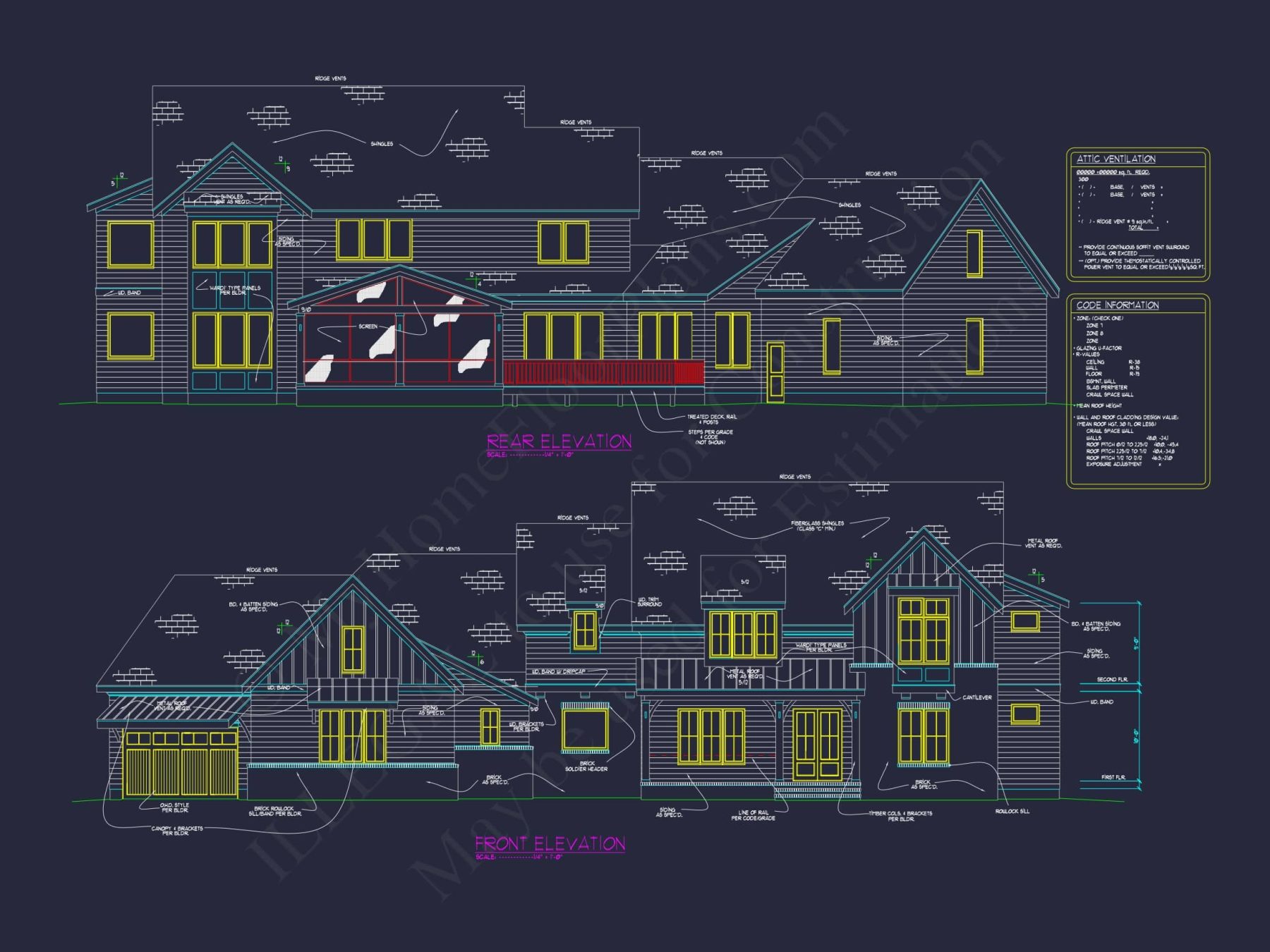 Spacious house Plan: Modern Architectural Floor Plan Designs