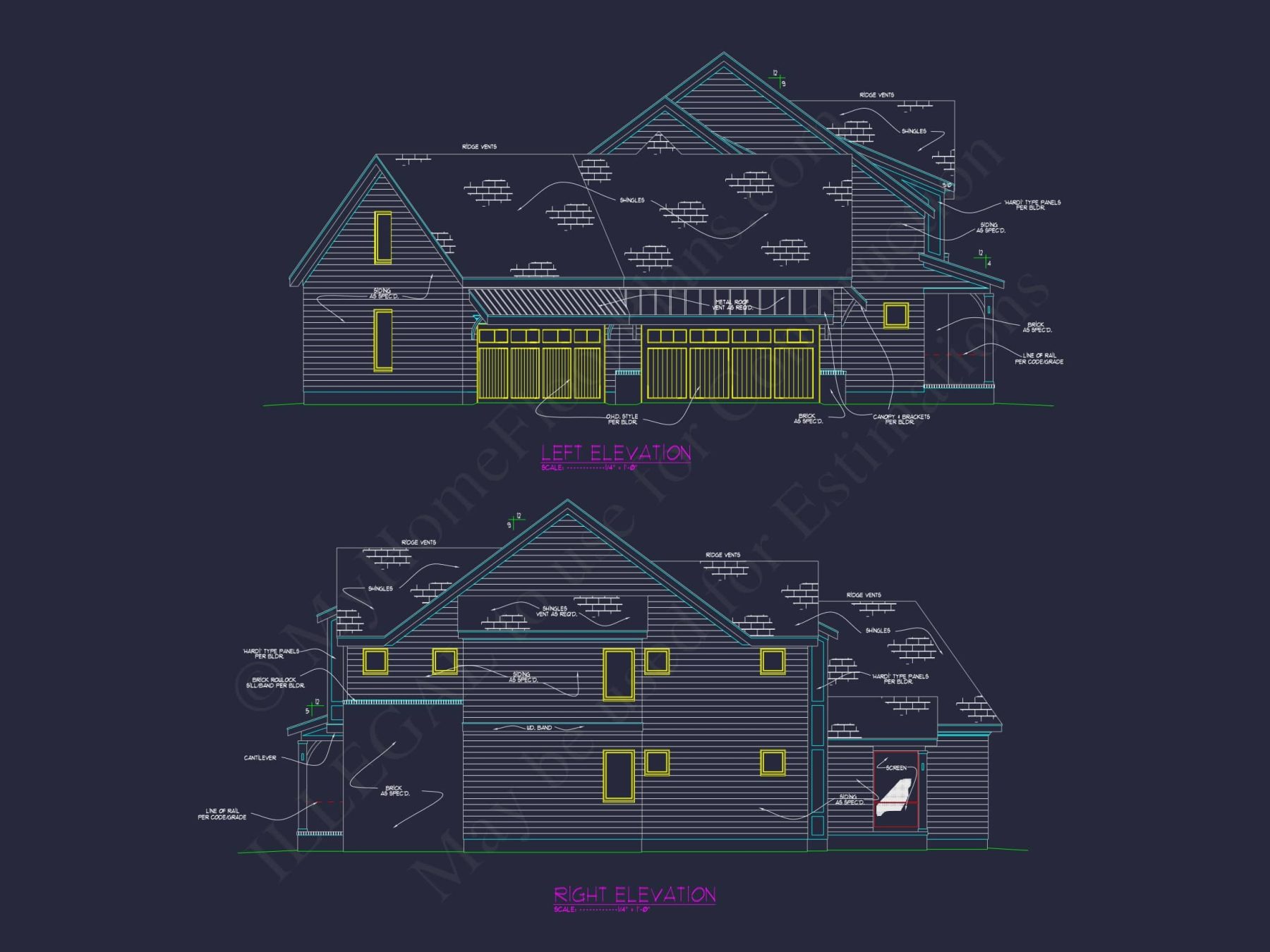 Spacious house Plan: Modern Architectural Floor Plan Designs
