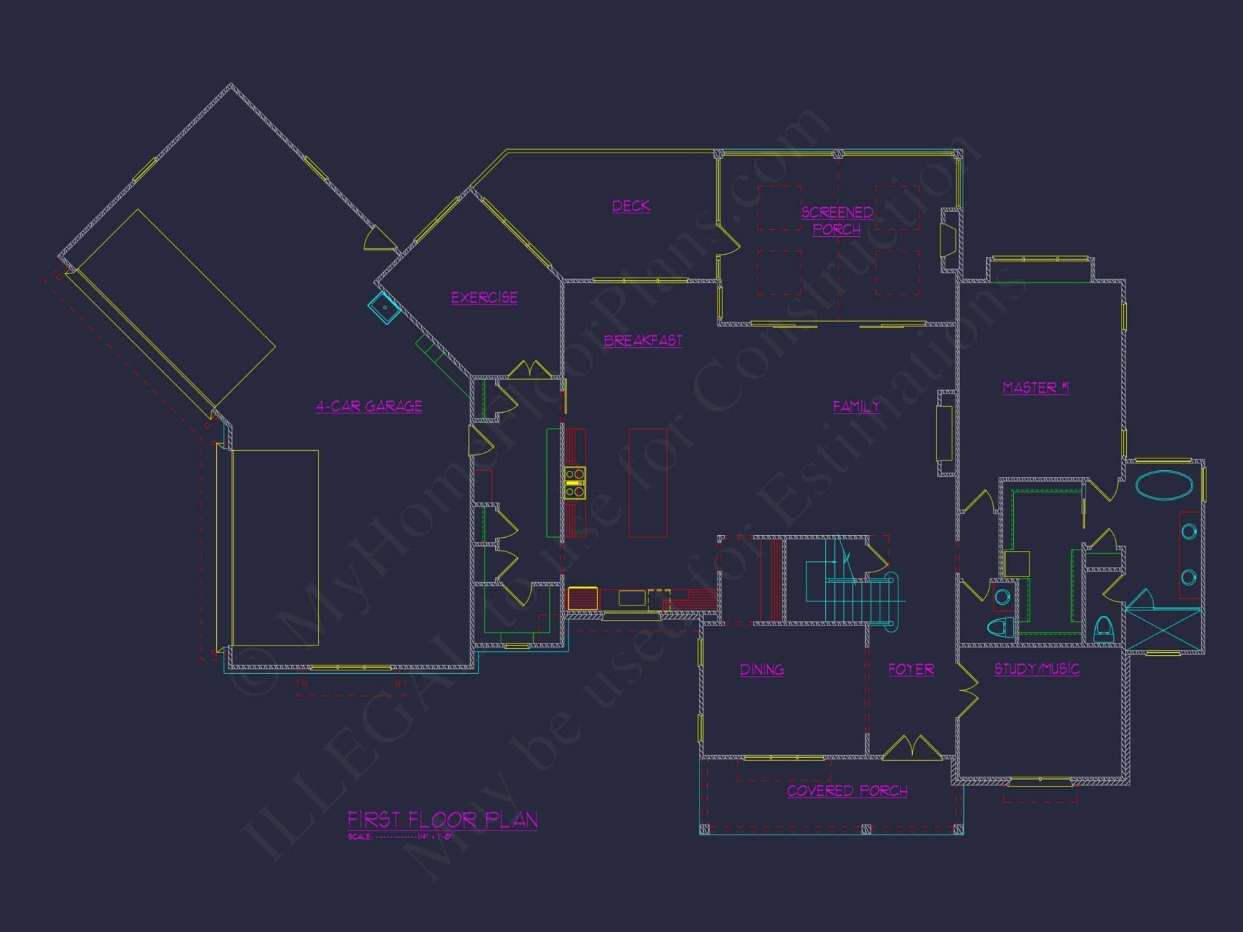 Spacious house Plan: Modern Architectural Floor Plan Designs