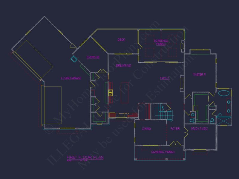 Spacious house Plan: Modern Architectural Floor Plan Designs