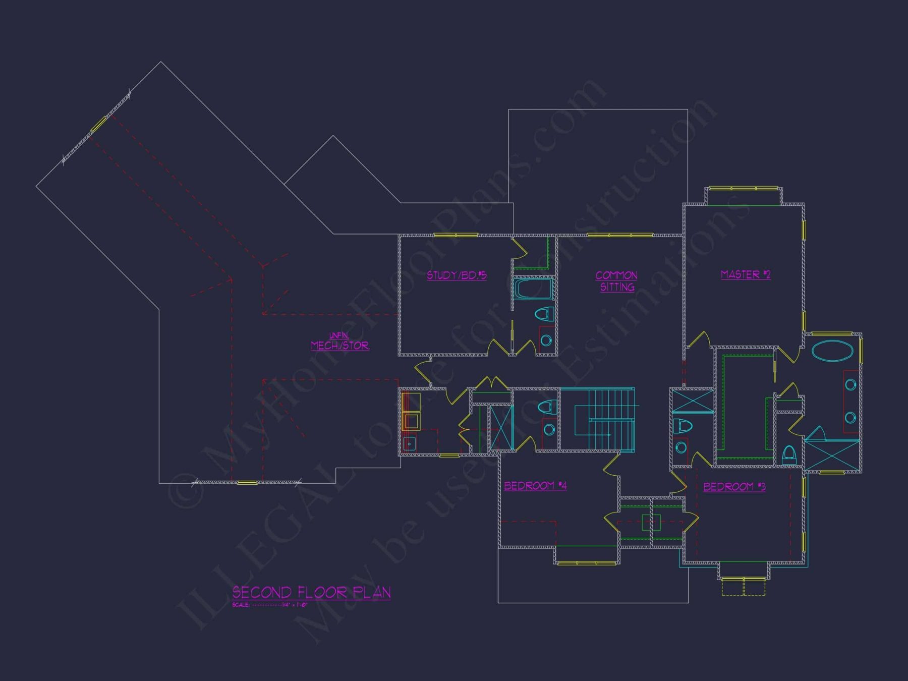 Spacious house Plan: Modern Architectural Floor Plan Designs