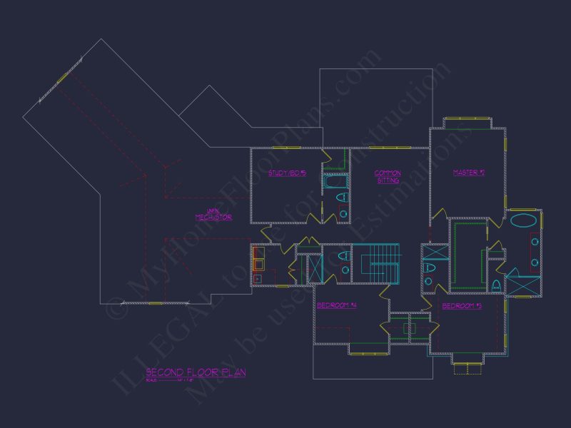 Spacious house Plan: Modern Architectural Floor Plan Designs