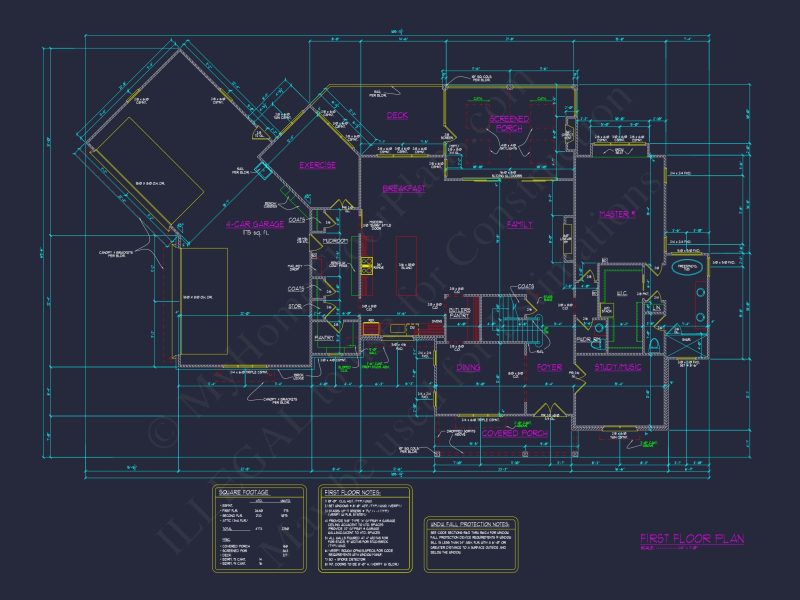 Spacious house Plan: Modern Architectural Floor Plan Designs