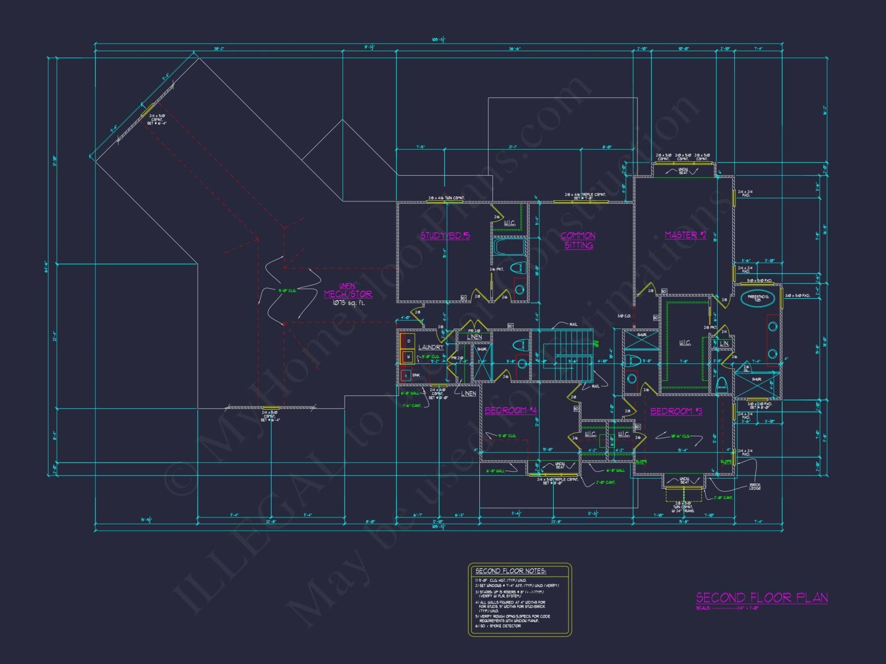Spacious house Plan: Modern Architectural Floor Plan Designs
