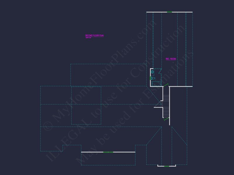 Spacious house Plan with 1.5 Floors, CAD Design & Features