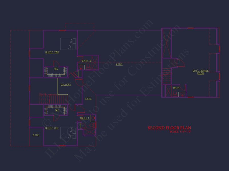 Spacious house Plan with 2 Floors, 3 Bedrooms, and CAD Designs