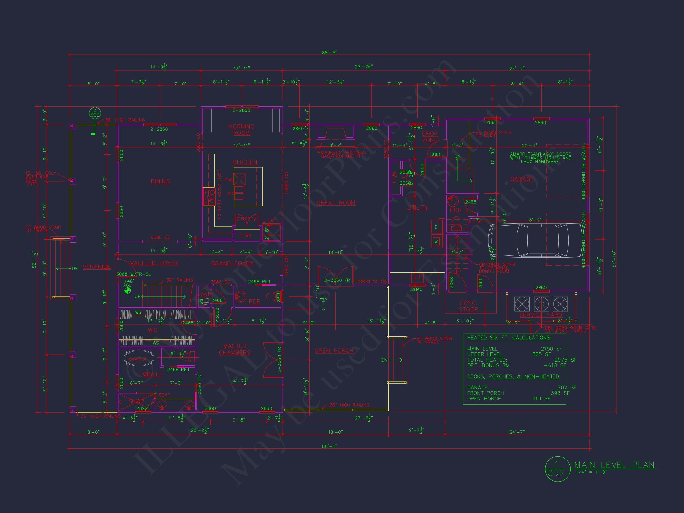 Spacious house Plan with 2 Floors,3 Bedrooms,and CAD Designs