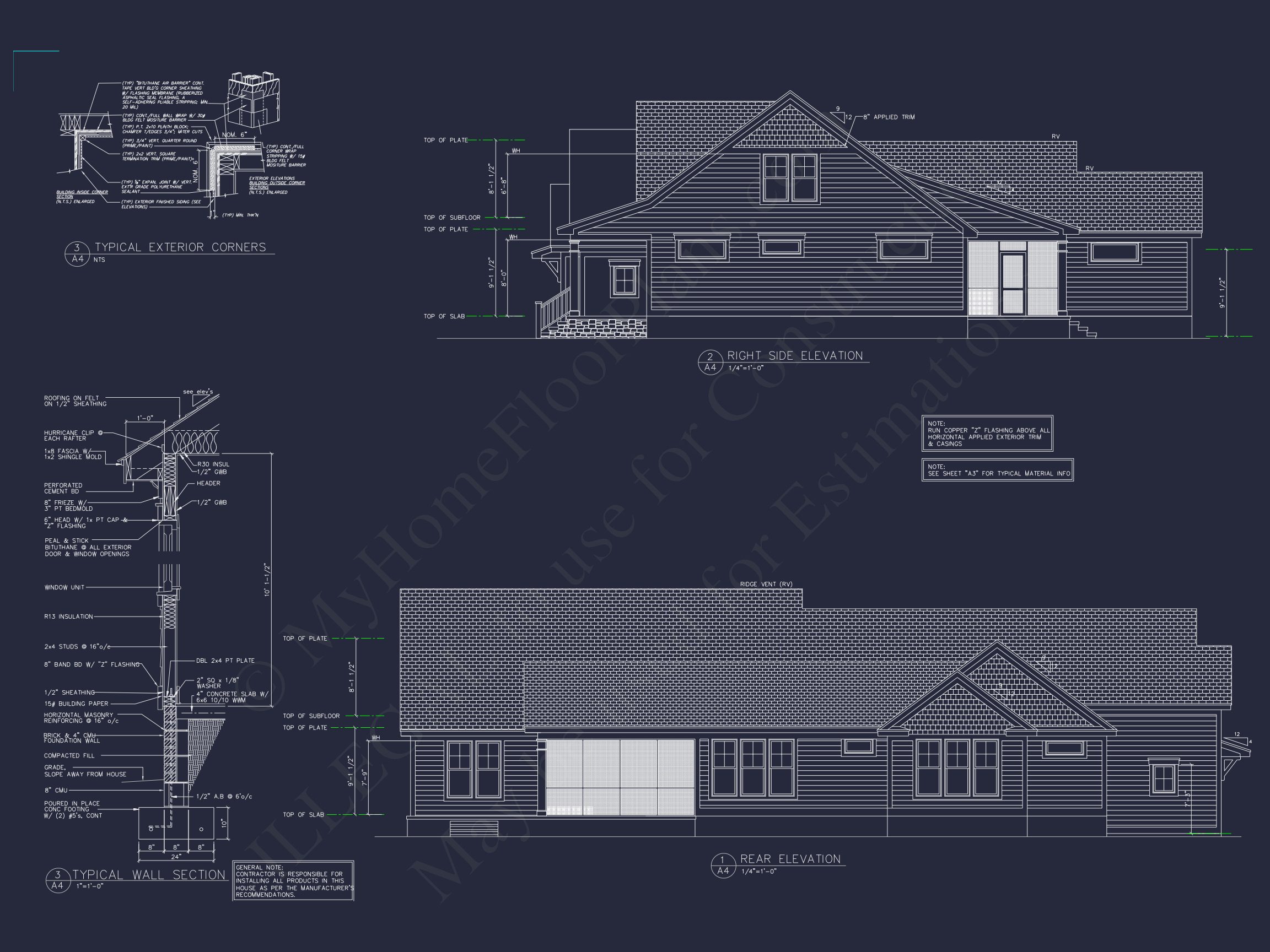 Spacious house Plan with 2 Floors,4 Beds & Craftman Style