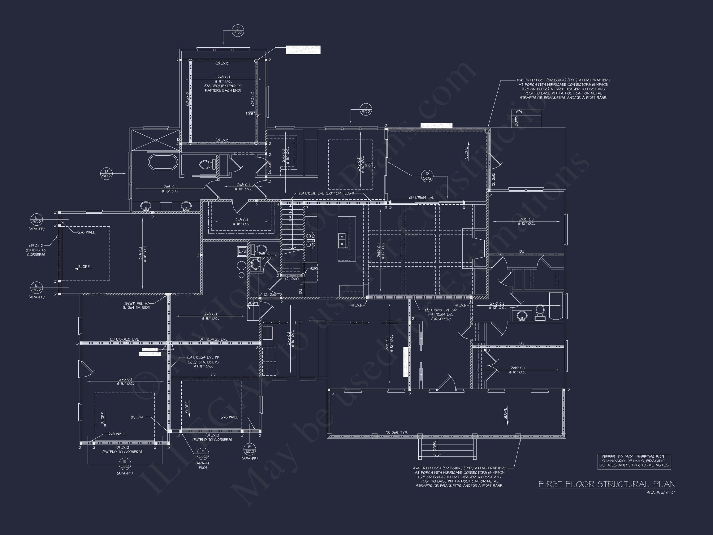 Spacious house Plan with 2 Floors,4 Beds & Craftman Style