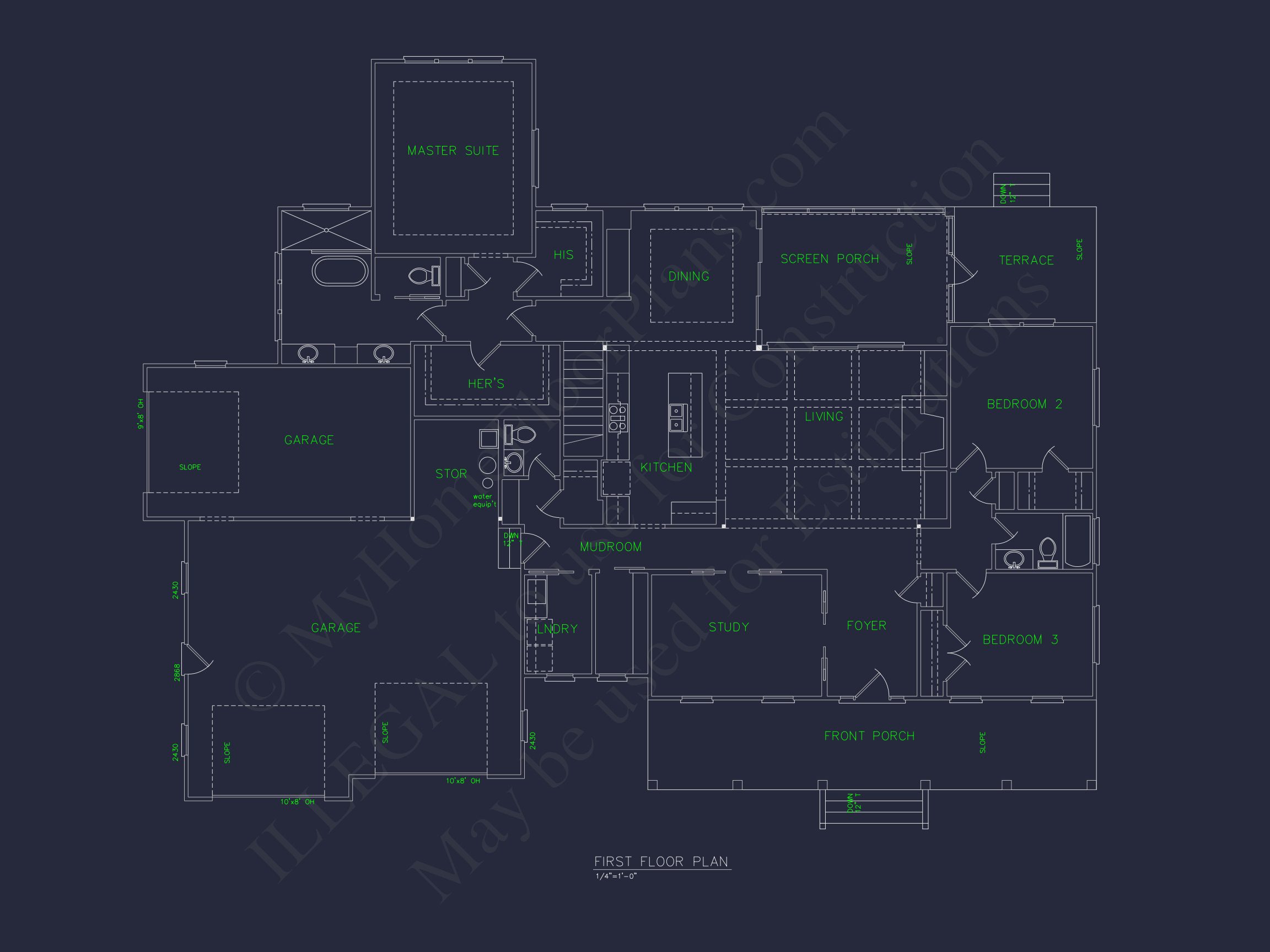 Spacious house Plan with 2 Floors,4 Beds & Craftman Style