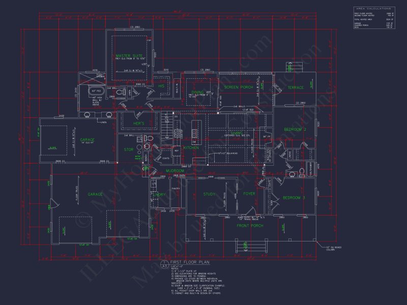 Spacious house Plan with 2 Floors, 4 Beds & Craftman Style