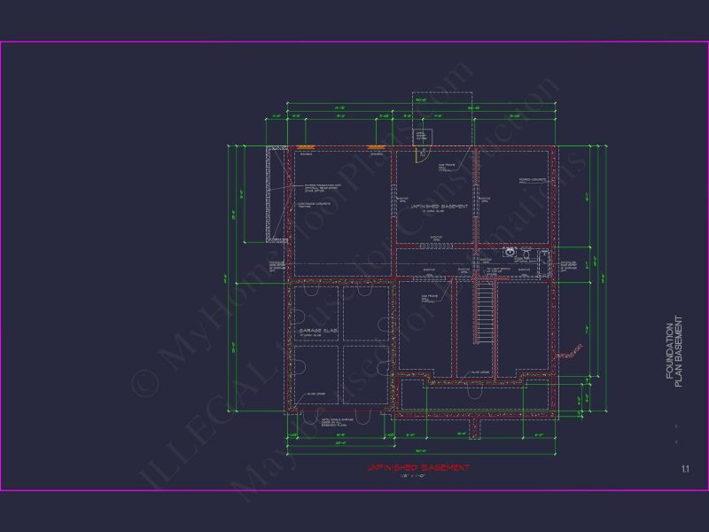 Spacious house Plan with 2 Floors, 5 Bedrooms, and 3-Car Garage