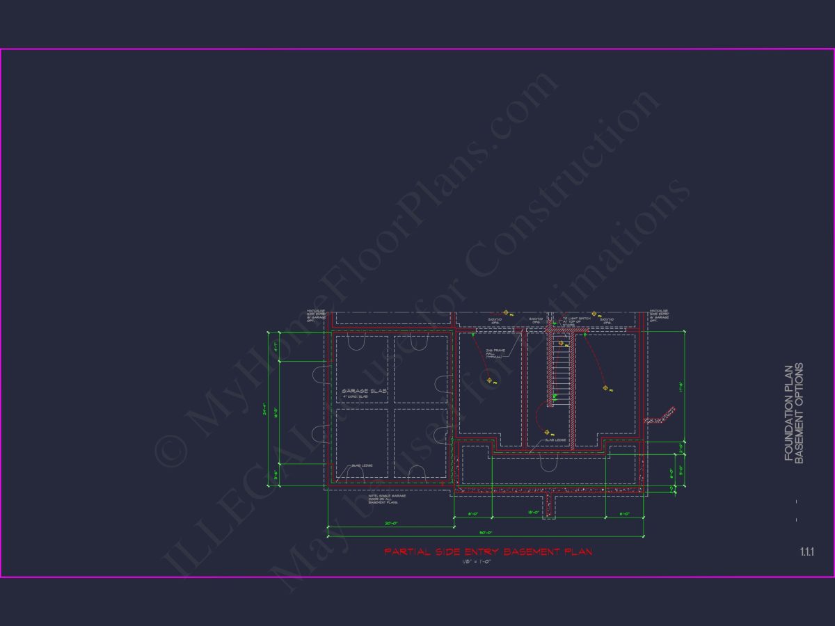 Spacious house Plan with 2 Floors, 5 Bedrooms, and 3-Car Garage