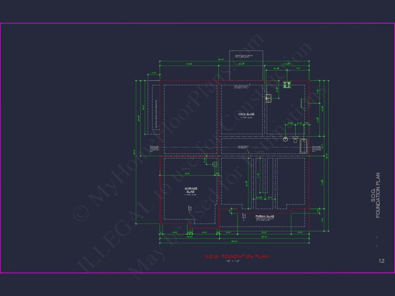 Spacious house Plan with 2 Floors, 5 Bedrooms, and 3-Car Garage