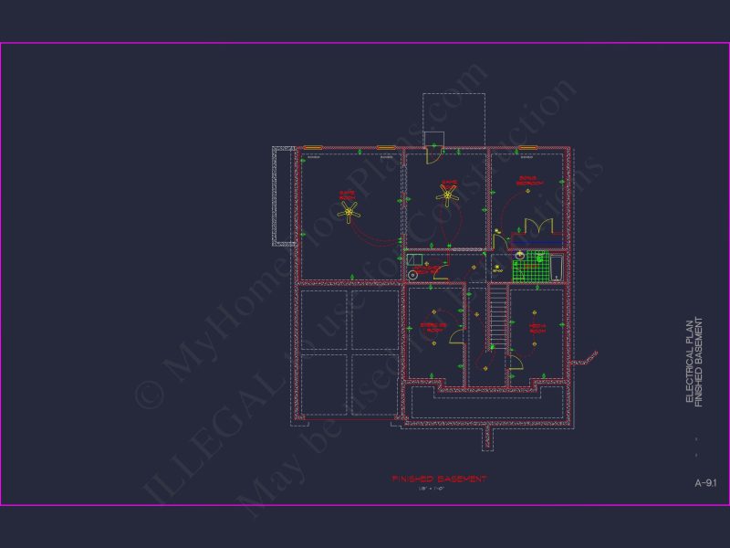 Spacious house Plan with 2 Floors, 5 Bedrooms, and 3-Car Garage